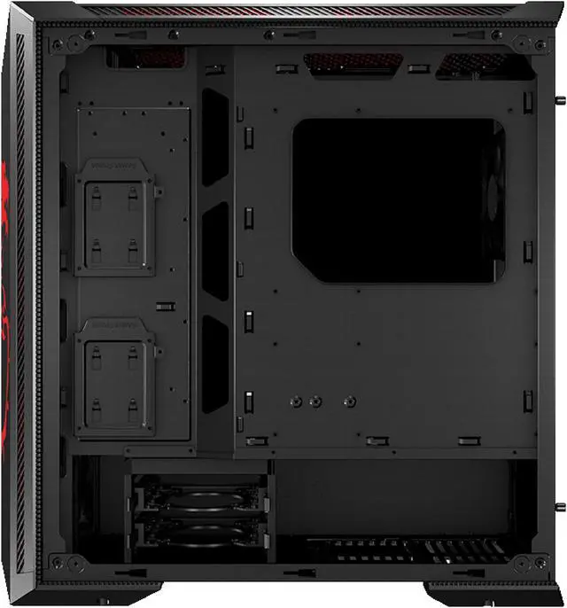 Alt view image 10 of 14 - MSI MPG GUNGNIR 100D Mid Tower Chassis Support up to EATX Motherboard, Side Panel of 4mm Tempered Glass, 120mm Fan, Reserved Cooling Space and Front USB 3.0 Ports