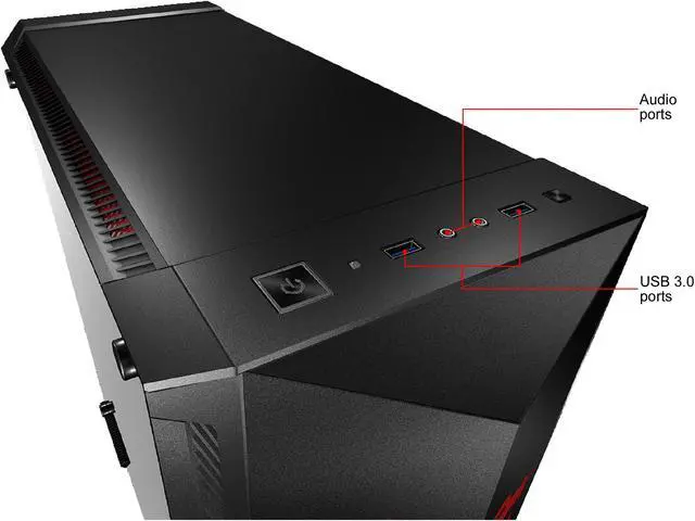Alt view image 8 of 14 - MSI MPG GUNGNIR 100D Mid Tower Chassis Support up to EATX Motherboard, Side Panel of 4mm Tempered Glass, 120mm Fan, Reserved Cooling Space and Front USB 3.0 Ports