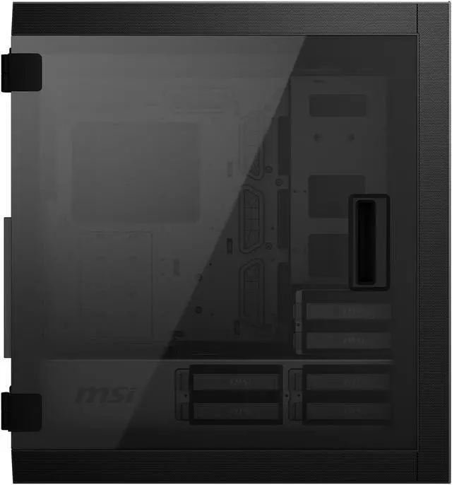Alt view image 4 of 12 - MSI MPG SEKIRA 500P Black Steel / Tempered Glass ATX Mid Tower Computer Case