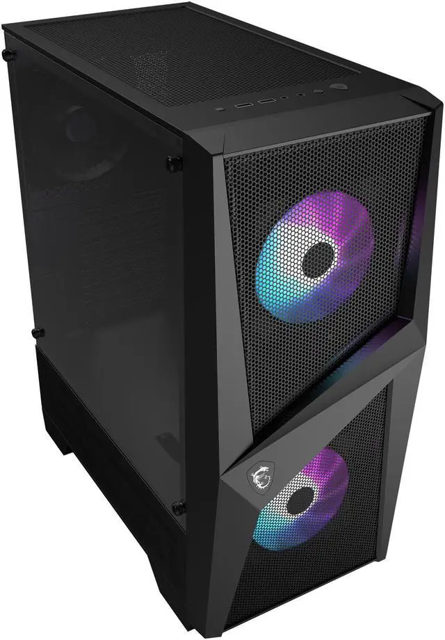 Alt view image 9 of 11 - MSI MAG FORGE 100R ATX Mid Tower Computer Case