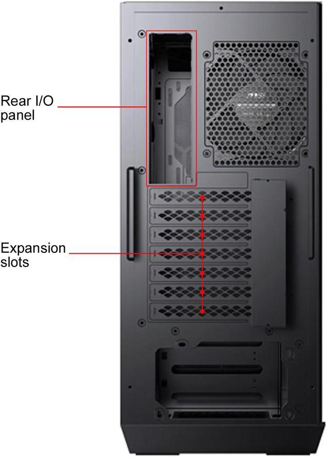 Alt view image 11 of 11 - MSI MPG GUNGNIR 111M Black Steel / Plastic / Tempered Glass ATX Mid Tower Computer Case