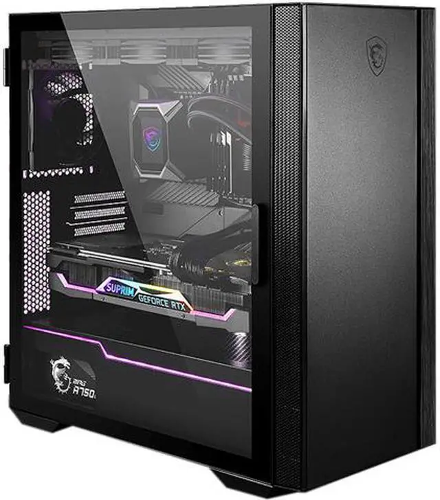 Main image of MSI MPG QUIETUDE 100S Black SPCC Steel / Laminated Tempered Glass ATX Mid Tower Computer Case