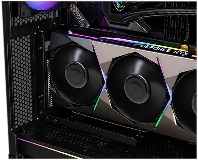 Alt view image 13 of 16 - MSI MPG VELOX 100R Black SPCC Steel / Laminated Tempered Glass ATX Mid Tower Computer Case