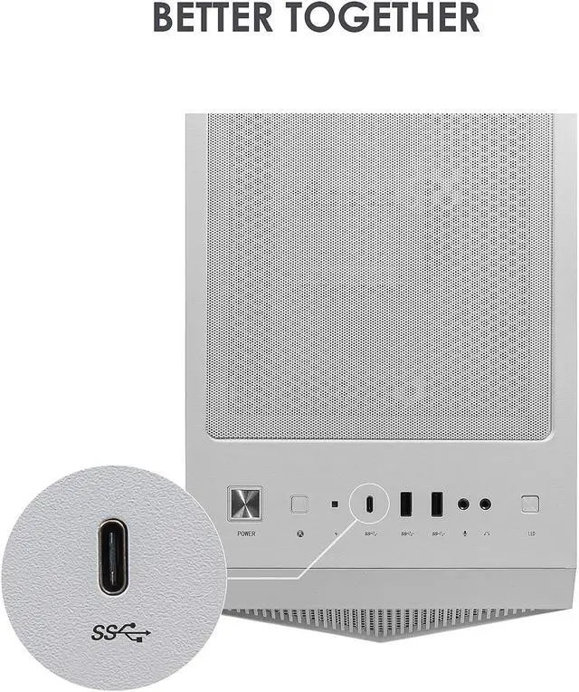 Alt view image 7 of 8 - MSI MPG GUNGNIR 110R White ABS / SPCC / Tempered Glass ATX Mid Tower Computer Case