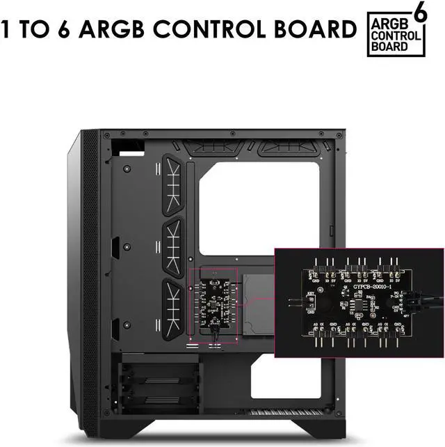 Alt view image 8 of 15 - MSI MPG GUNGNIR 120R Black ATX Mid Tower Computer Case