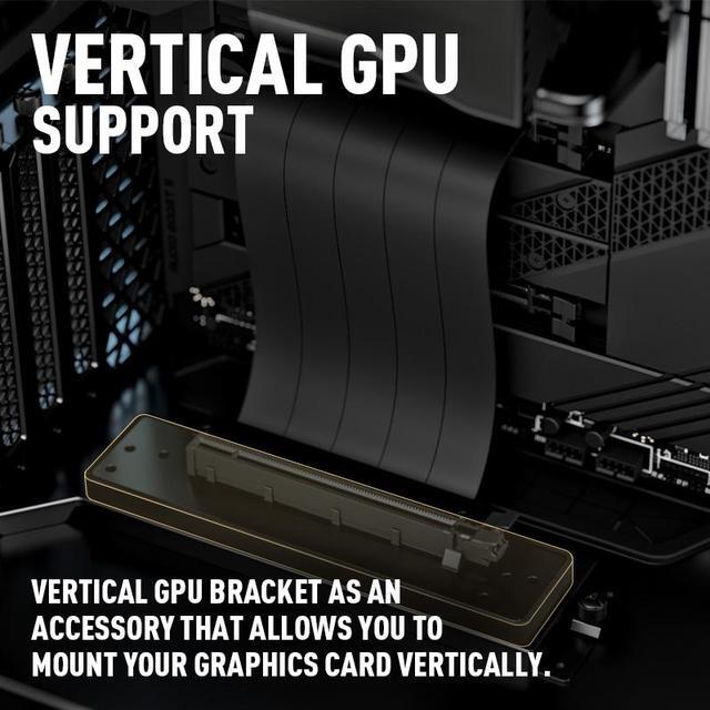 Alt view image 10 of 17 - MSI MEG PROSPECT 700R Black Steel / Tempered Glass ATX Mid Tower Cases - 4 ARGB Fans - 4.3" Touch Panel
