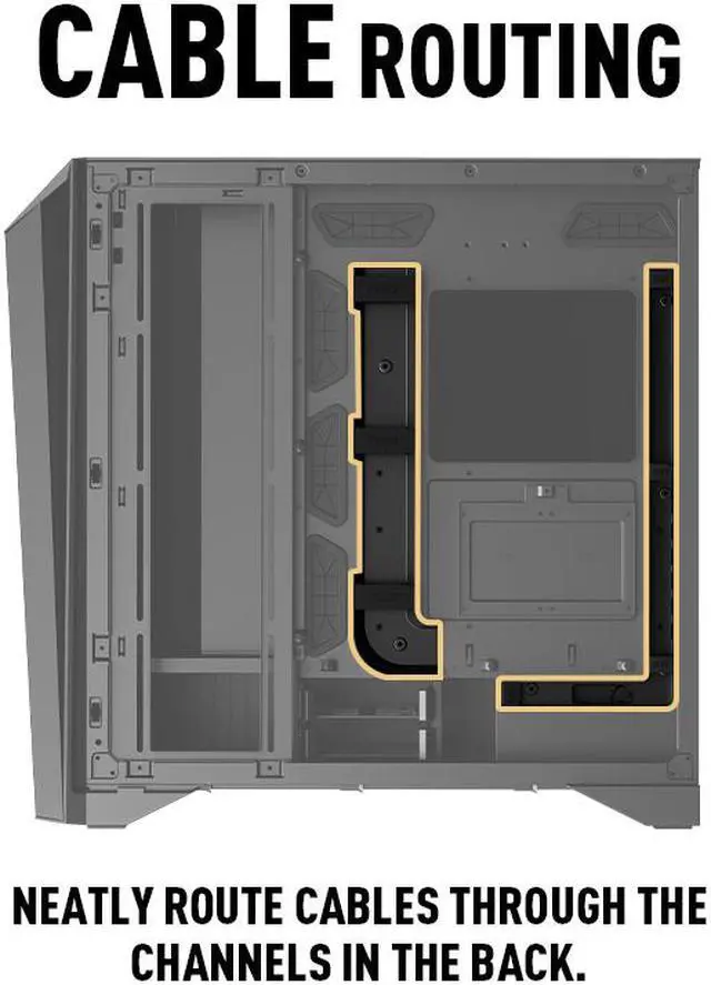 Alt view image 12 of 17 - MSI MEG PROSPECT 700R Black Steel / Tempered Glass ATX Mid Tower Cases - 4 ARGB Fans - 4.3" Touch Panel