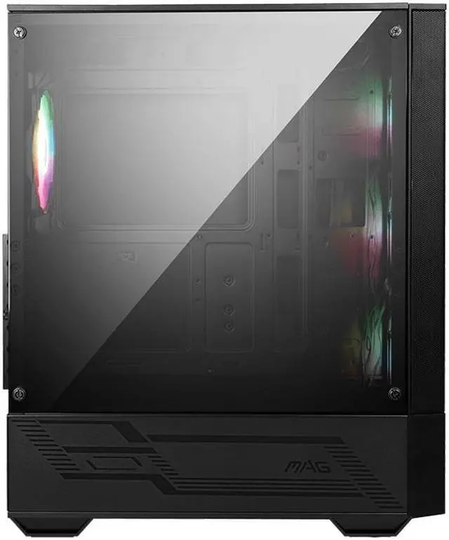Alt view image 4 of 14 - MSI Mid-Tower PC Gaming Case – Tempered Glass Side Panel – 4 x 120mm aRGB Fan – Liquid Cooling Support up to 240mm Radiator x 1 – MAG Forge 112R