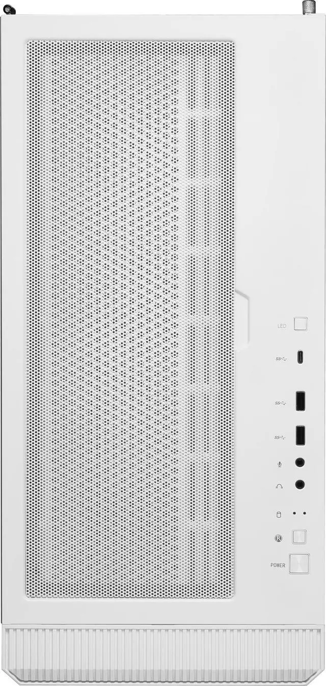 Alt view image 10 of 13 - MSI MPG VELOX 100R White SPCC Steel / Laminated Tempered Glass ATX Mid Tower Computer Case