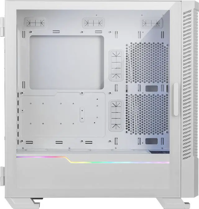 Alt view image 12 of 13 - MSI MPG VELOX 100R White SPCC Steel / Laminated Tempered Glass ATX Mid Tower Computer Case