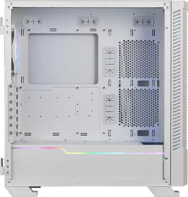 Alt view image 13 of 13 - MSI MPG VELOX 100R White SPCC Steel / Laminated Tempered Glass ATX Mid Tower Computer Case