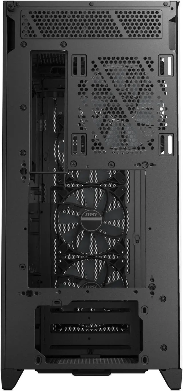 Alt view image 11 of 15 - MSI MPG GUNGNIR 300R AIRFLOW, USA, 2xUSB 3.2 Gen 1, 1xUSB 3.2 Gen2 Type-C, 4x120mm PWM ARGB Fan, ARGB+PWM Control Board, Tempered Glass Window, Black