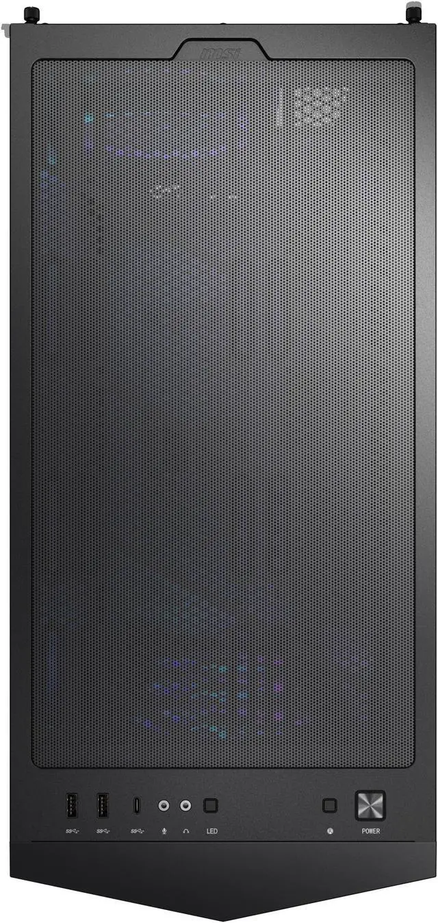 Alt view image 16 of 15 - MSI MPG GUNGNIR 300R AIRFLOW, USA, 2xUSB 3.2 Gen 1, 1xUSB 3.2 Gen2 Type-C, 4x120mm PWM ARGB Fan, ARGB+PWM Control Board, Tempered Glass Window, Black