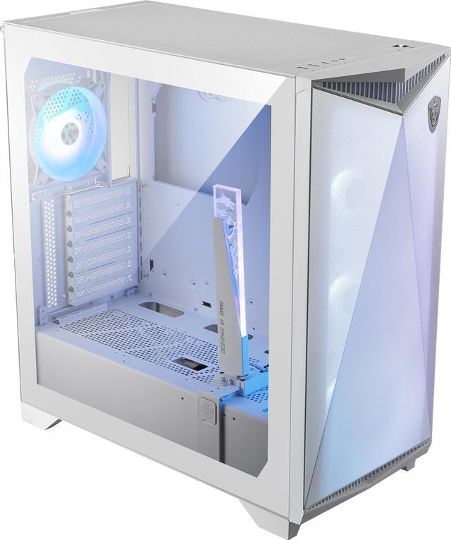 Alt view image 6 of 13 - MSI MPG GUNGNIR 300R AIRFLOW WHITE, USA, 2xUSB 3.2 Gen 1, 1xUSB 3.2 Gen2 Type-C, 4x120mm PWM ARGB Fan, ARGB+PWM Control Board, Tempered Glass Window