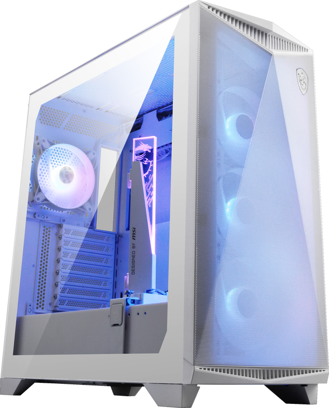 MSI MPG GUNGNIR 300R AIRFLOW WHITE, USA, 2xUSB 3.2 Gen 1, 1xUSB 3.2 Gen2 Type-C, 4x120mm PWM ARGB Fan, ARGB+PWM Control Board, Tempered Glass Window