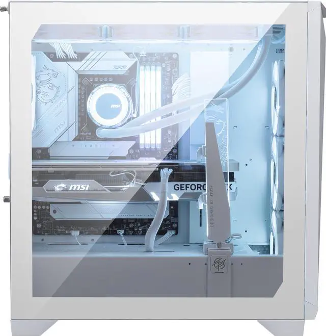 Alt view image 11 of 13 - MSI MPG GUNGNIR 300R AIRFLOW WHITE, USA, 2xUSB 3.2 Gen 1, 1xUSB 3.2 Gen2 Type-C, 4x120mm PWM ARGB Fan, ARGB+PWM Control Board, Tempered Glass Window