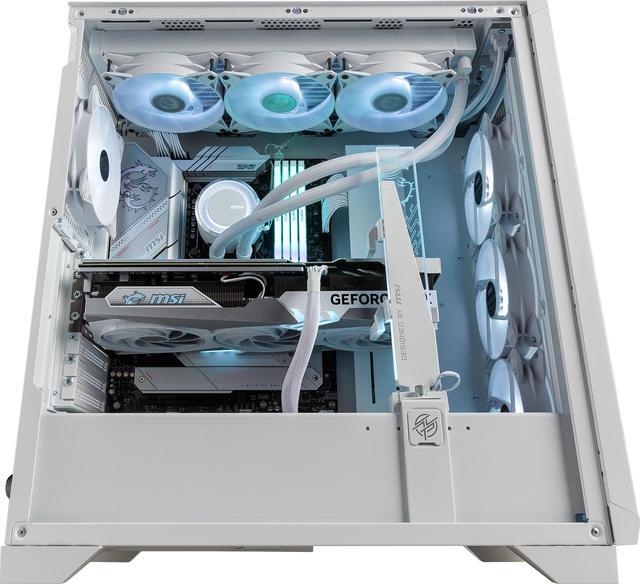 Alt view image 13 of 13 - MSI MPG GUNGNIR 300R AIRFLOW WHITE, USA, 2xUSB 3.2 Gen 1, 1xUSB 3.2 Gen2 Type-C, 4x120mm PWM ARGB Fan, ARGB+PWM Control Board, Tempered Glass Window