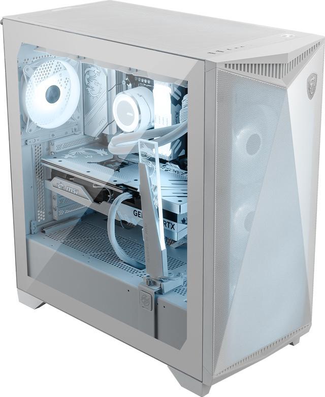 Alt view image 9 of 13 - MSI MPG GUNGNIR 300R AIRFLOW WHITE, USA, 2xUSB 3.2 Gen 1, 1xUSB 3.2 Gen2 Type-C, 4x120mm PWM ARGB Fan, ARGB+PWM Control Board, Tempered Glass Window