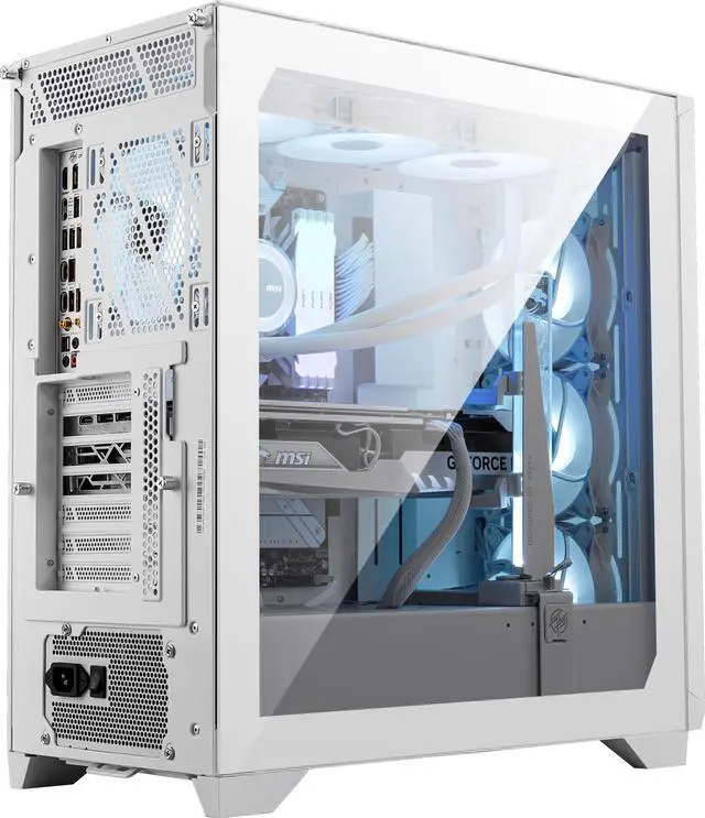 Alt view image 14 of 13 - MSI MPG GUNGNIR 300R AIRFLOW WHITE, USA, 2xUSB 3.2 Gen 1, 1xUSB 3.2 Gen2 Type-C, 4x120mm PWM ARGB Fan, ARGB+PWM Control Board, Tempered Glass Window