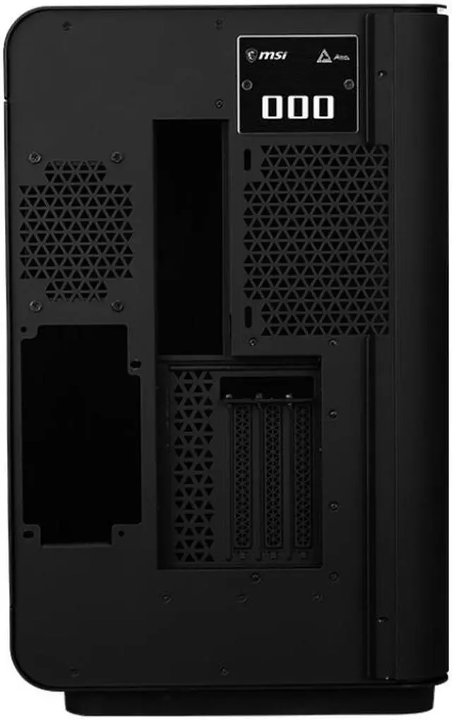 Alt view image 5 of 8 - MSI MEG Maestro 700L PZ Project Zero Mid Tower Gaming Case, Aluminum Unibody Design, Support Back-Connect Motherboard, One Piece 270-degree Panoramic Tempered Glass