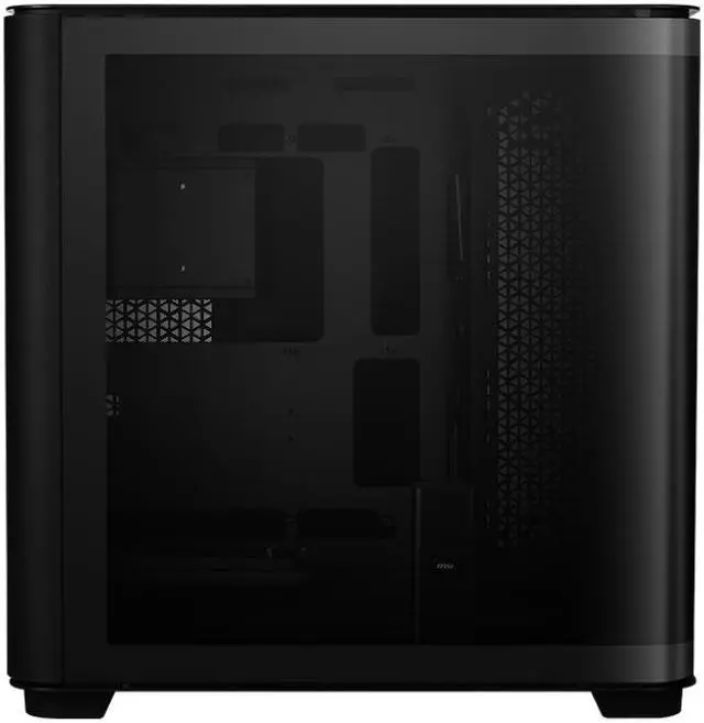 Alt view image 6 of 8 - MSI MEG Maestro 700L PZ Project Zero Mid Tower Gaming Case, Aluminum Unibody Design, Support Back-Connect Motherboard, One Piece 270-degree Panoramic Tempered Glass