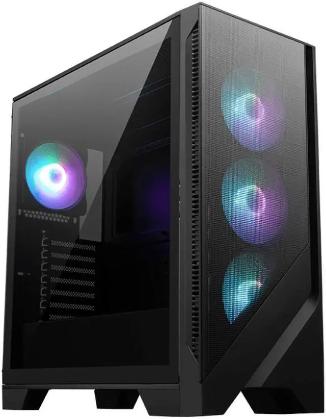 Main image of MSI MAG FORGE 321R AIRFLOW Black Computer Case, 2xUSB 3.2 Gen 1, 4x120mm ARGB Fan, ARGB Control Board, Tempered Glass Window