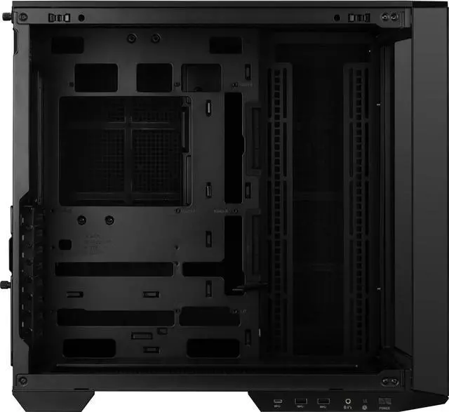 Alt view image 11 of 18 - MSI MAG PANO 100L PZ Project Zero Mid Tower ATX Gaming Case, ABS Plastic, SPCC Steel, Tempered Glass, Support Back-Connect, 270-degree Panoramic Display, GPU Support Stand, Dust Filter