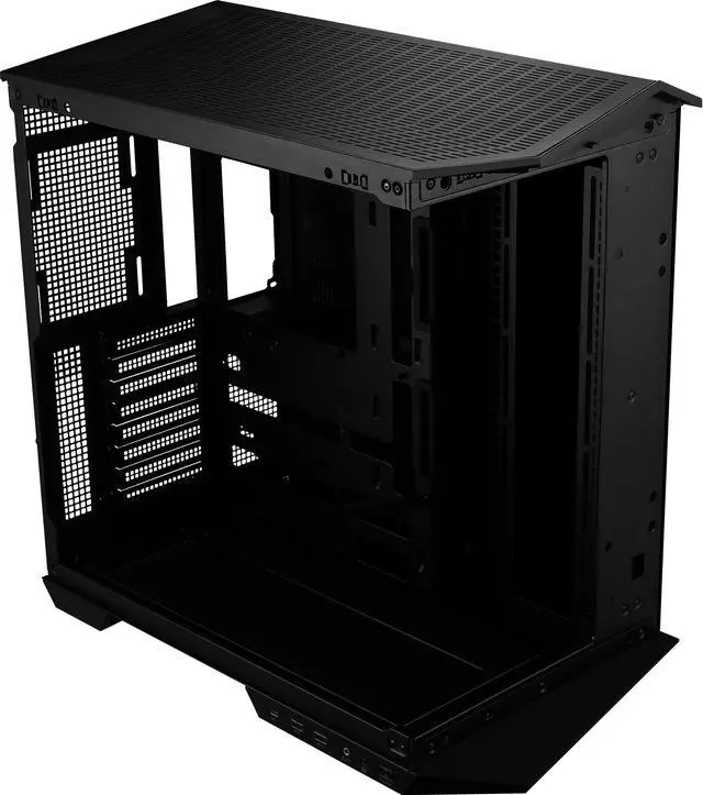 Alt view image 17 of 18 - MSI MAG PANO 100L PZ Project Zero Mid Tower ATX Gaming Case, ABS Plastic, SPCC Steel, Tempered Glass, Support Back-Connect, 270-degree Panoramic Display, GPU Support Stand, Dust Filter