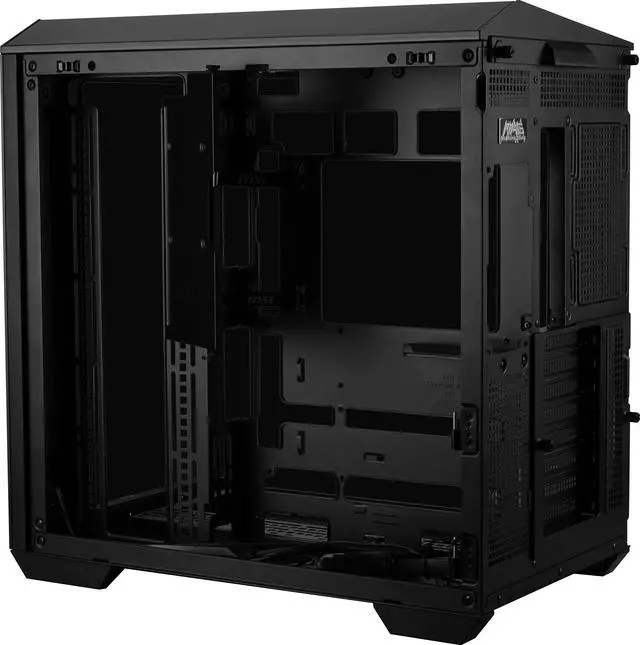 Alt view image 18 of 18 - MSI MAG PANO 100L PZ Project Zero Mid Tower ATX Gaming Case, ABS Plastic, SPCC Steel, Tempered Glass, Support Back-Connect, 270-degree Panoramic Display, GPU Support Stand, Dust Filter