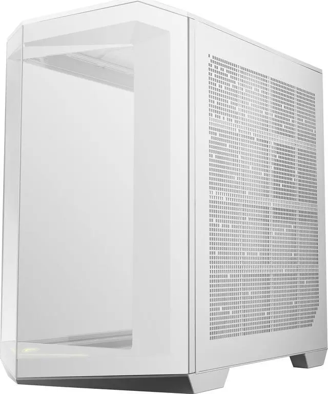 Alt view image 12 of 20 - MSI MAG PANO 100L PZ White Project Zero Mid Tower ATX Gaming Case, ABS Plastic, SPCC Steel, Tempered Glass, Support Back-Connect, 270-degree Panoramic Display, GPU Support Stand, Dust Filter