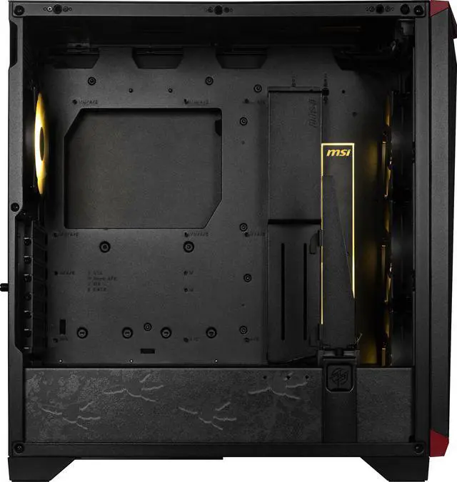 Alt view image 12 of 16 - MSI MPG GUNGNIR 300 MONSTER HUNTER EDITION Black / Red Mid Tower Computer Case