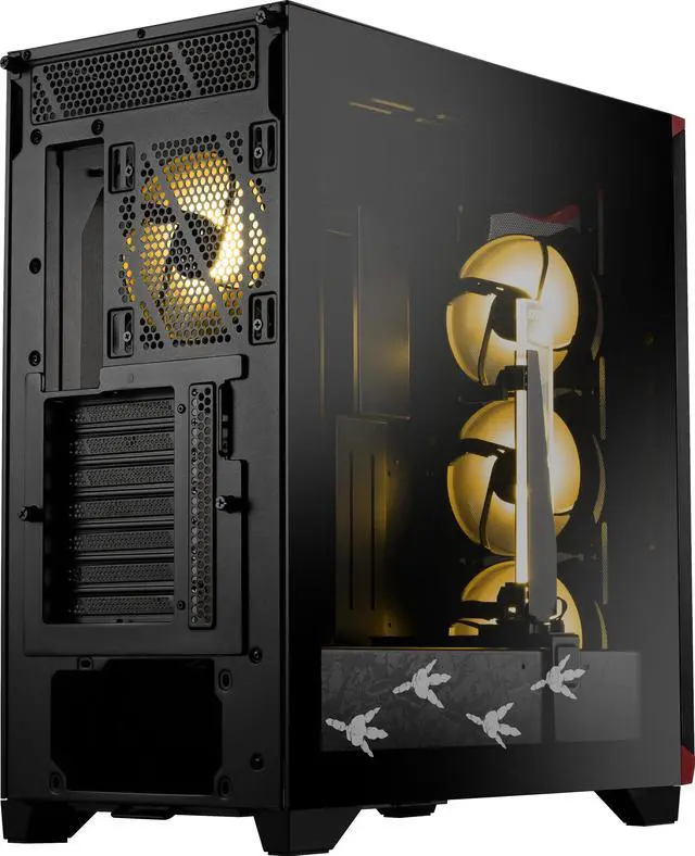Alt view image 6 of 16 - MSI MPG GUNGNIR 300 MONSTER HUNTER EDITION Black / Red Mid Tower Computer Case