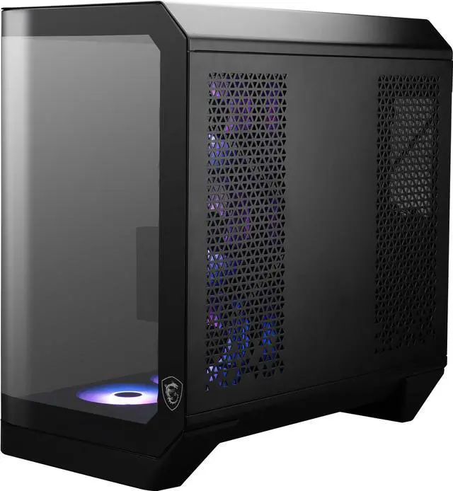 Alt view image 5 of 9 - MSI MAG PANO 120R PZ - ATX Mid-Tower Gaming PC Case - 270-degree Tempered Glass Panel - Liquid Cooling Support up to 360mm Radiator - Pre-Installed 7 ARGB Fans - VGA Bracket