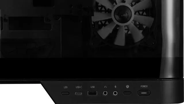 Alt view image 6 of 9 - MSI MAG PANO 120R PZ - ATX Mid-Tower Gaming PC Case - 270-degree Tempered Glass Panel - Liquid Cooling Support up to 360mm Radiator - Pre-Installed 7 ARGB Fans - VGA Bracket