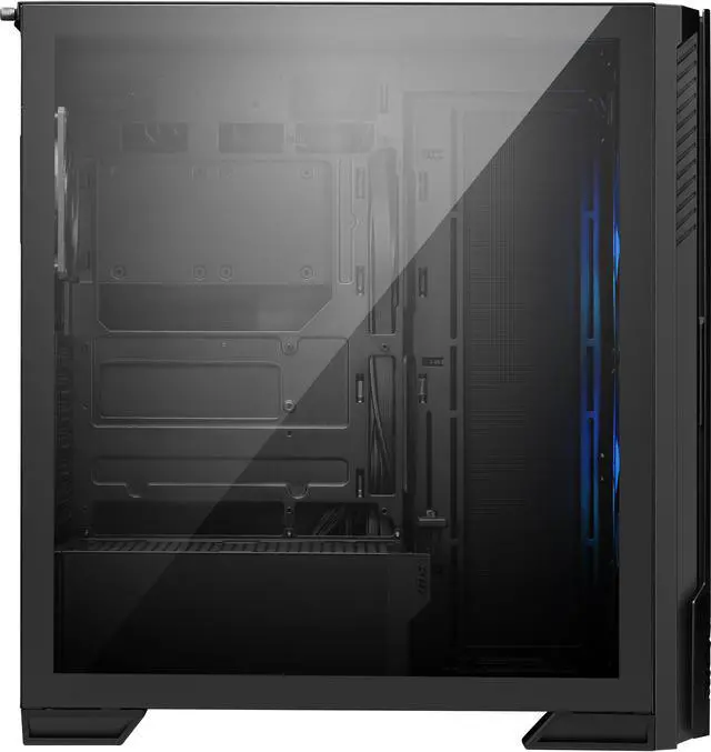 Alt view image 3 of 15 - MSI MPG Velox 300R Airflow PZ - Mid-Tower Gaming PC Case - Tempered Glass Side Panel - 2 x 160 mm Dual Layer Blades Fans - Liquid Cooling Support up to 360mm Radiator - Mesh Panel for Airflow