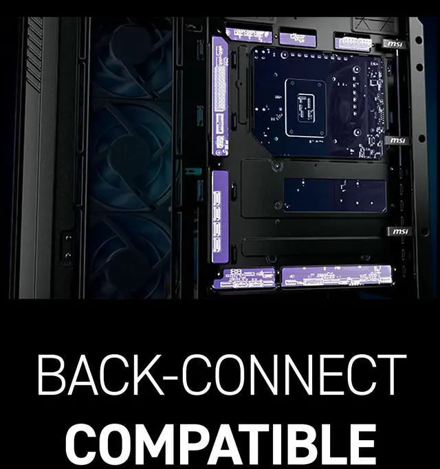 Alt view image 12 of 16 - MSI MPG Velox 300R Airflow PZ White - Mid-Tower Gaming PC Case - Tempered Glass Side Panel - 2 x 160 mm Dual Layer Blades Fans - Liquid Cooling Support up to 360mm Radiator - Mesh Panel for Airflow