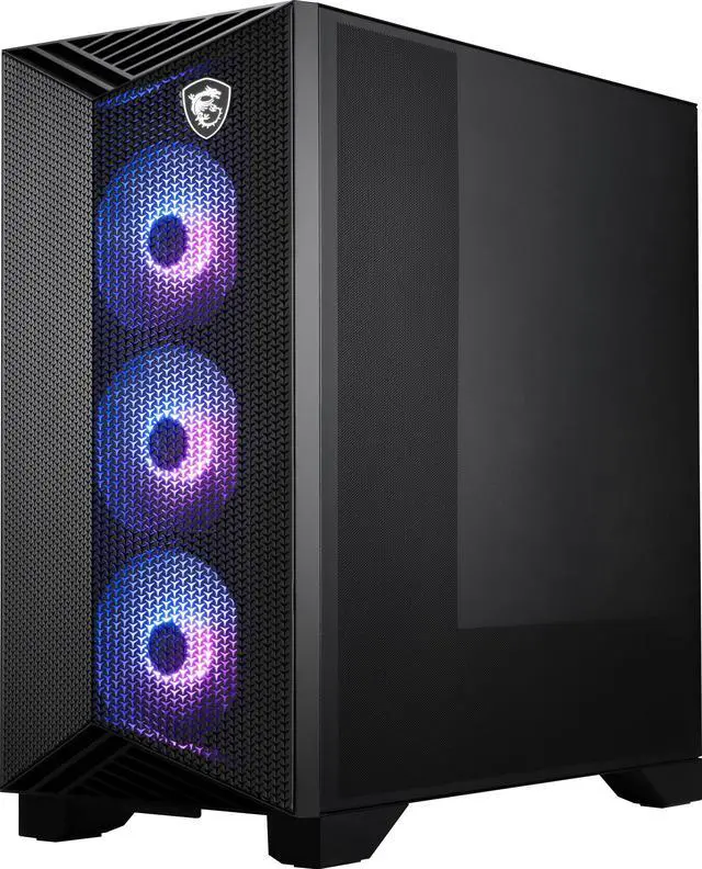 Alt view image 6 of 11 - MSI MPG GUNGNIR 211R AIRFLOW PZ , TH, 1xUSB 3.0, 1xType C, 4x120mm PWM ARGB Fan, Tempered Glass Window, Brown Box, Solid Wood Pallet packing