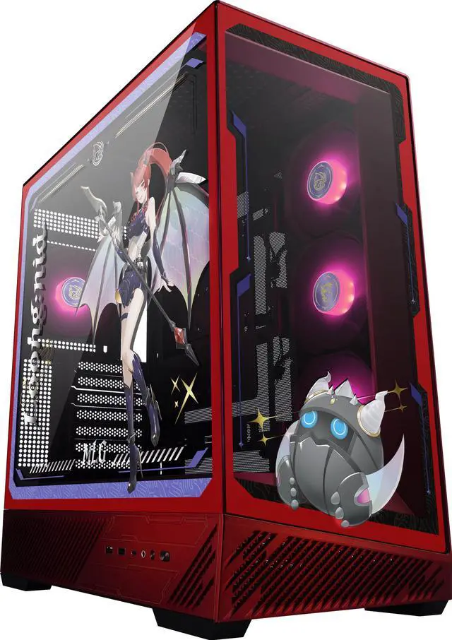 Alt view image 3 of 14 - MSI PANO 130R MLG EDITION - ATX Mid-Tower Gaming PC Case - 270-degree Tempered Glass Panel - Liquid Cooling Support up to 360mm Radiator - Pre-Installed 4x ARGB Fans