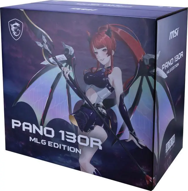 Alt view image 8 of 14 - MSI PANO 130R MLG EDITION - ATX Mid-Tower Gaming PC Case - 270-degree Tempered Glass Panel - Liquid Cooling Support up to 360mm Radiator - Pre-Installed 4x ARGB Fans