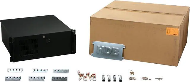Alt view image 7 of 7 - Habey RPC-410 Steel 4U Rackmount Server Chassis 3 External 5.25" Drive Bays