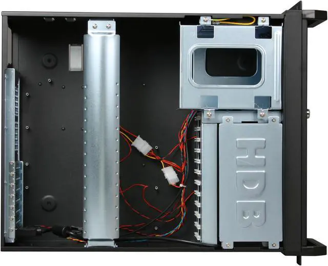 Alt view image 6 of 8 - Habey RPC-919T Steel 4U Rackmount Server Chassis with Built-in 8.4" LCD Touch Screen 3 External 5.25" Drive Bays