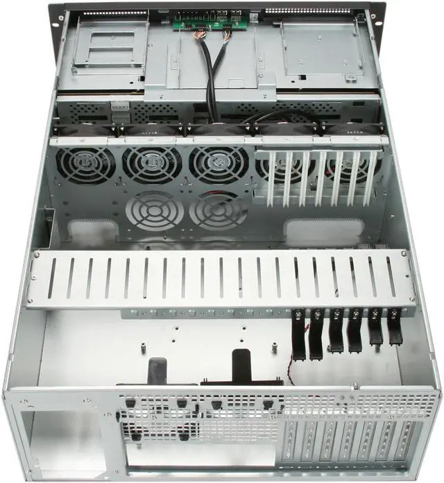 Alt view image 5 of 7 - Habey ESC-4201C Steel 4U Rackmount Server Chassis w/ 20 x 3.5" Hot-swap SAS/SATA HDD Bays