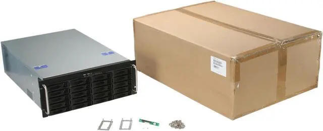 Alt view image 7 of 7 - Habey ESC-4201C Steel 4U Rackmount Server Chassis w/ 20 x 3.5" Hot-swap SAS/SATA HDD Bays