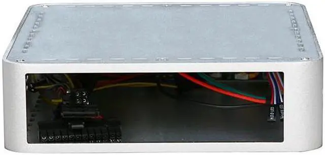 Alt view image 4 of 5 - Habey EMC-600S Silver Heavy duty 3mm aluminum Super-slim Mini-ITX HTPC/NAS/Server Chassis 60W - OEM