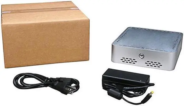Alt view image 5 of 5 - Habey EMC-600S Silver Heavy duty 3mm aluminum Super-slim Mini-ITX HTPC/NAS/Server Chassis 60W - OEM