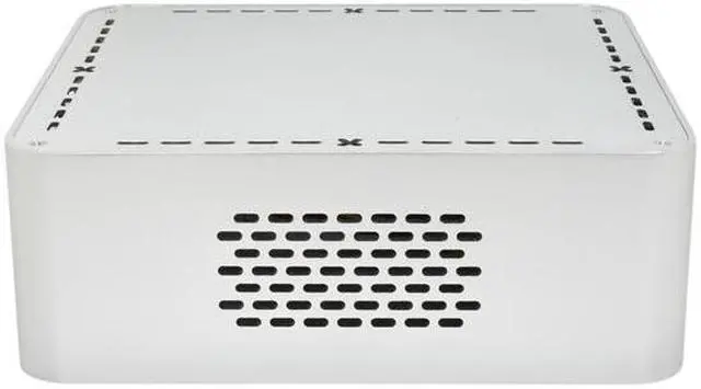 Alt view image 3 of 5 - Habey EMC-800S Silver Heavy duty 3mm aluminum Slim Mini-ITX HTPC/NAS/Server Chassis 120W Internal Power Supply, 60W External AC Power Adapter - OEM