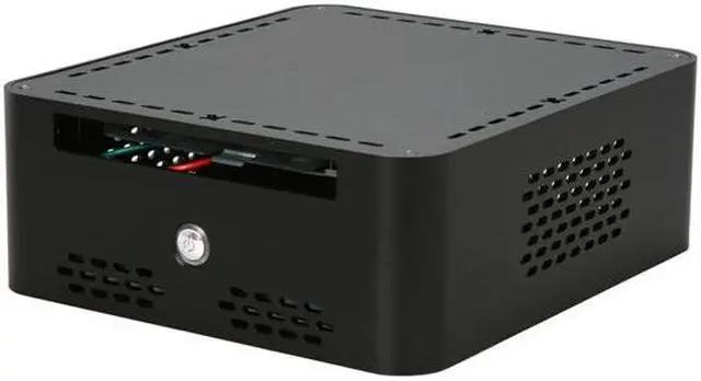 Main image of Habey EMC-800B Black Heavy duty 3mm aluminum Server Chassis with 12V DC Power Supply 60W - OEM