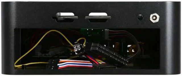 Alt view image 4 of 5 - Habey EMC-800B Black Heavy duty 3mm aluminum Server Chassis with 12V DC Power Supply 60W - OEM
