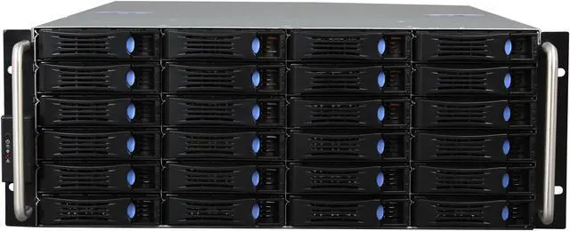 Alt view image 2 of 7 - Habey ESC-4242C 4U Storage Server Chassis with 24 hot-swap SAS/SATA Bay - OEM
