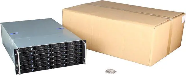 Alt view image 7 of 7 - Habey ESC-4242C 4U Storage Server Chassis with 24 hot-swap SAS/SATA Bay - OEM